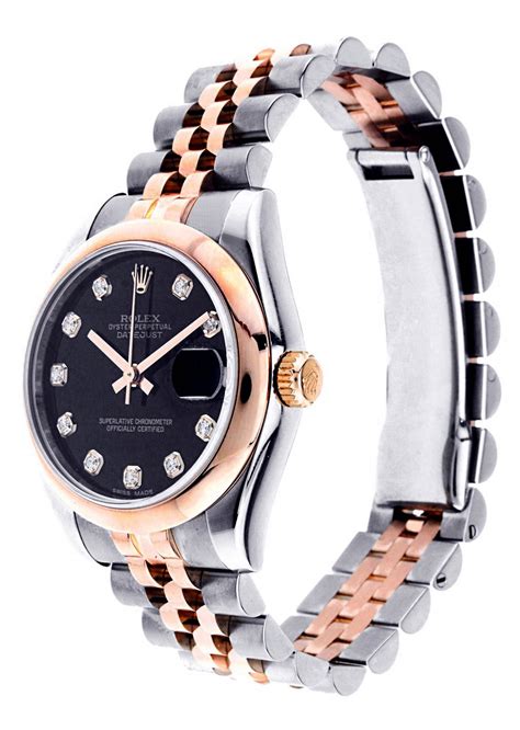 rolex women's two tone